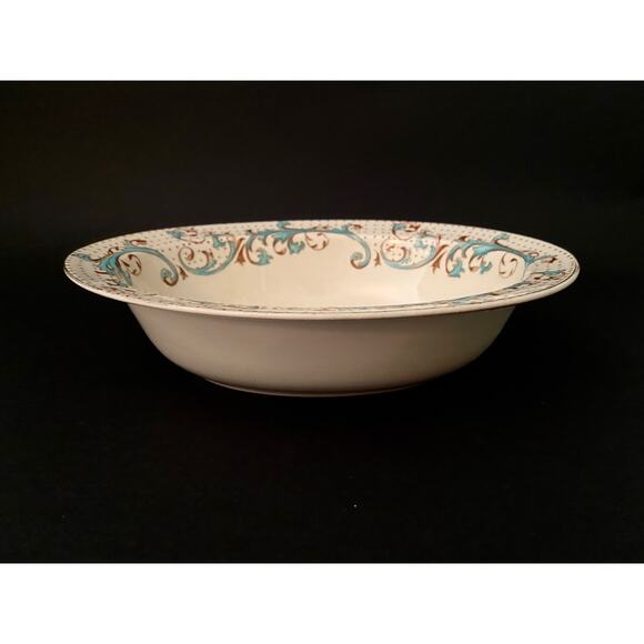 Rare Alfred Meakin Brierley Oval Serving Bowl | Antique Late 1800s Fine China - Picture 6 of 7